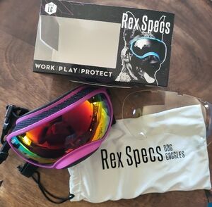 Rex Specs Dog Goggles Purple Large